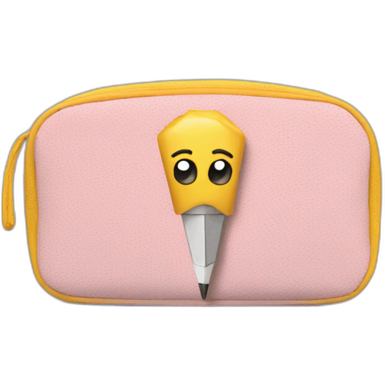 pencil case with zipper emoji