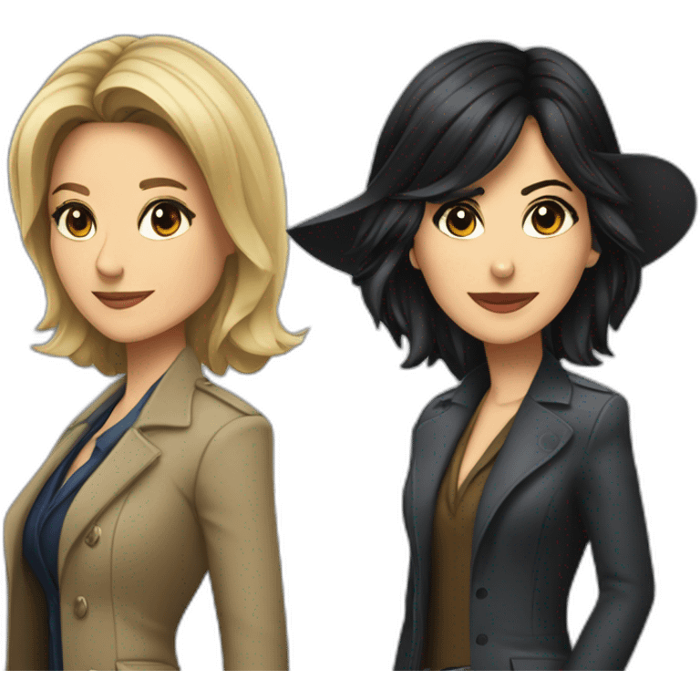 Detective Olivia Benson and Detective Jane Rizzoli emoji