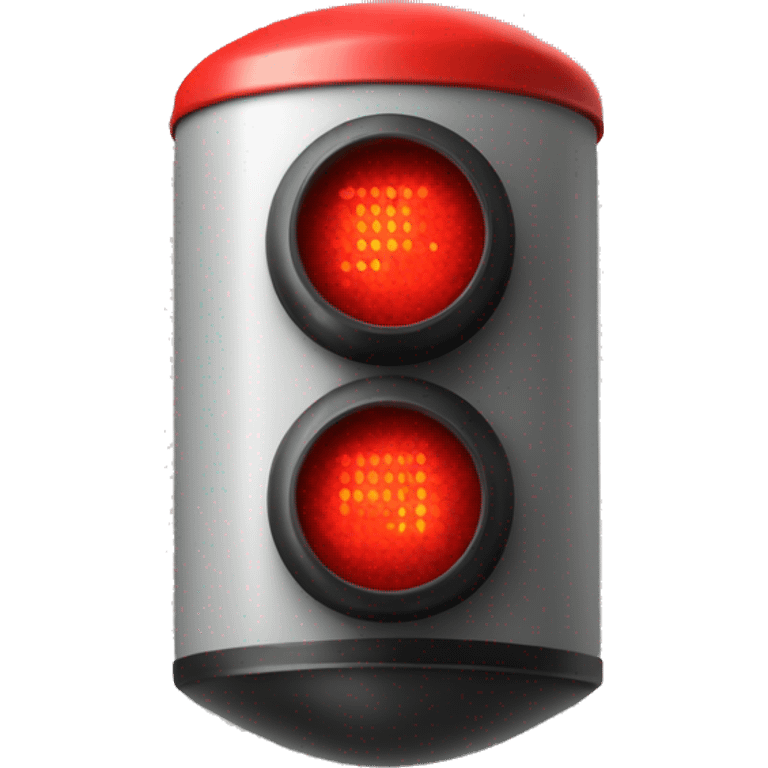 a red warning light like on a police car emoji