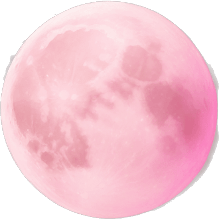 Light pink pink moon emoji