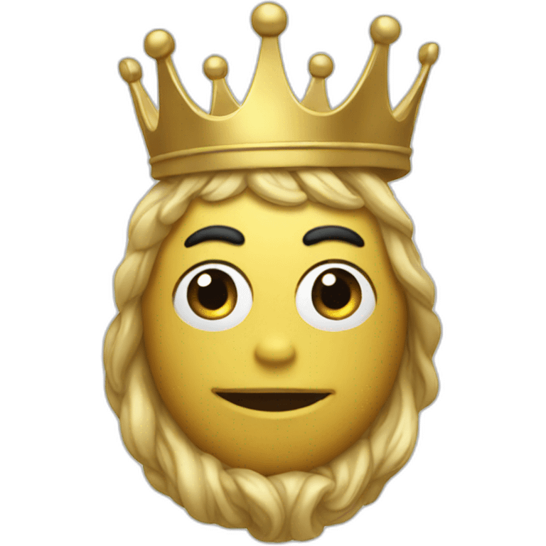 dory wearing gold crown emoji