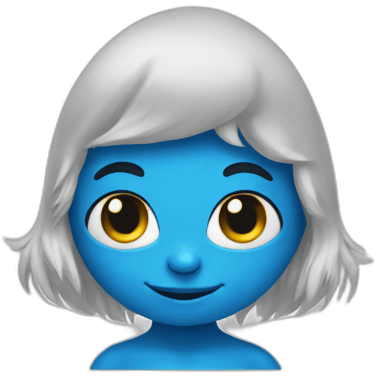 smurf with cat face emoji