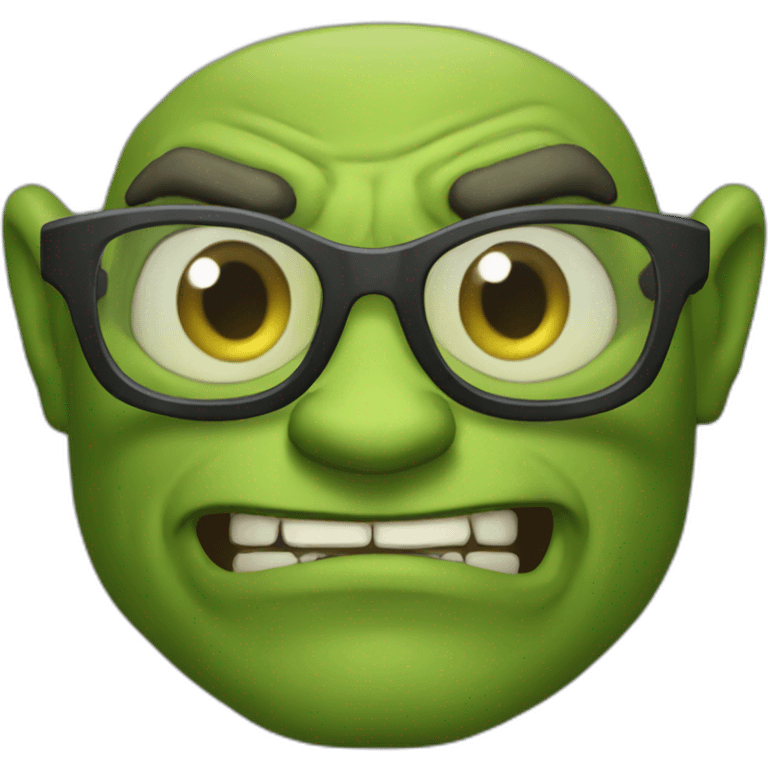 crazy-green-orc-with-glasses emoji