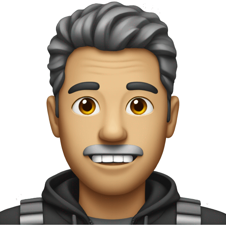  man with zipper mouth  emoji