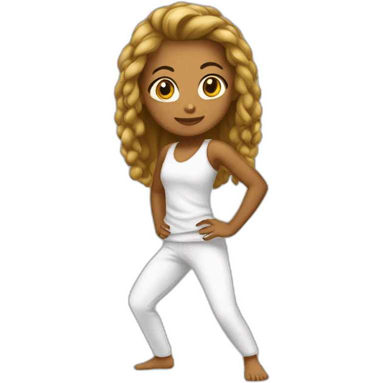 Fille capoeiriste emoji