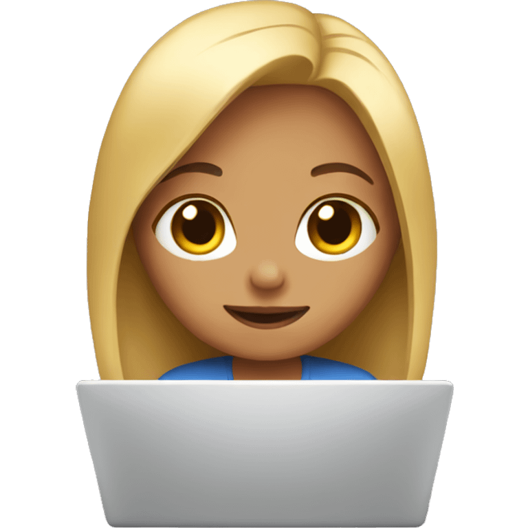 laptop girl emoji