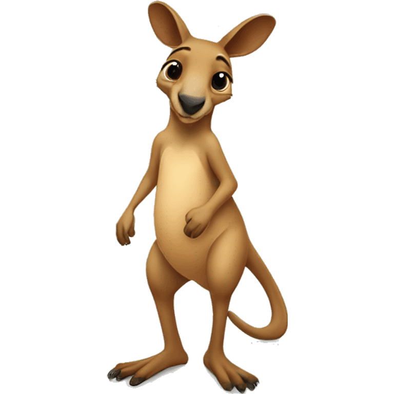 kangaroo wearing flip flops emoji