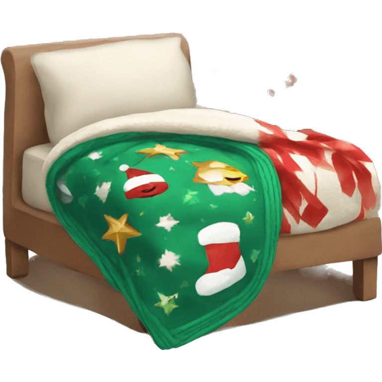 Cozy chrismas blanket emoji