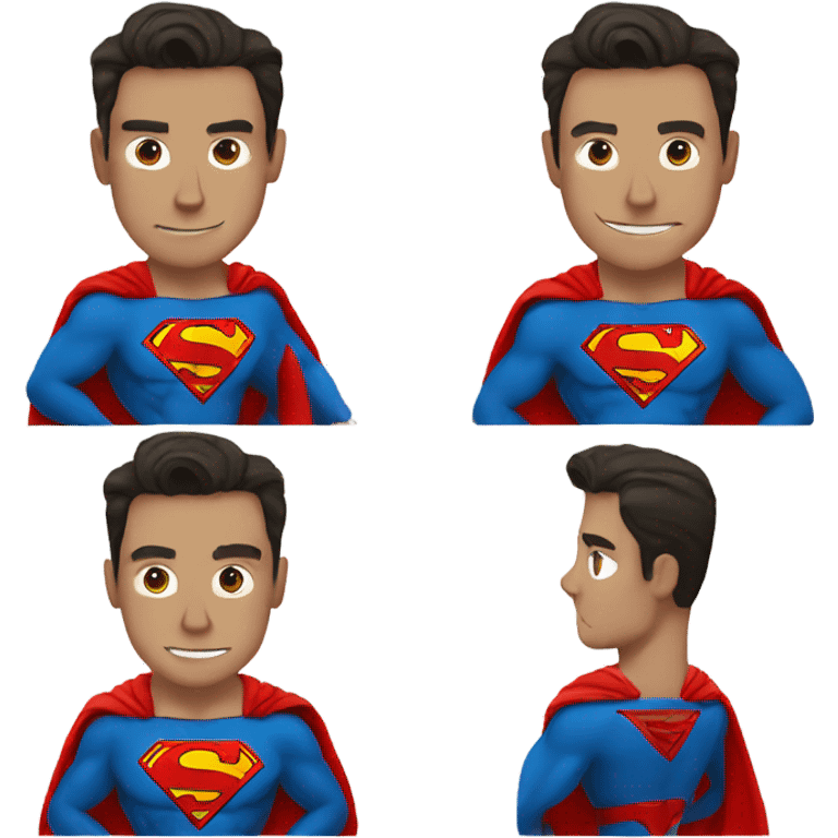 Superman-with-coffee emoji