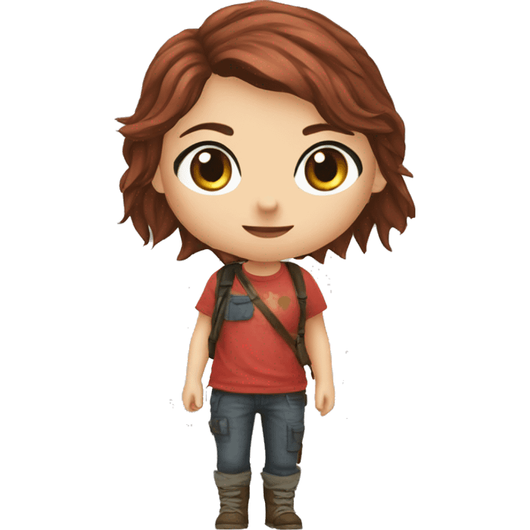 Ellie the last of us red t-shirt emoji