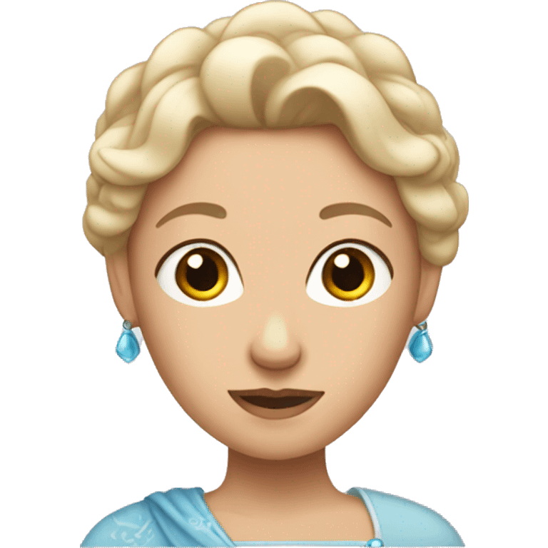 a bare-headed princess emoji