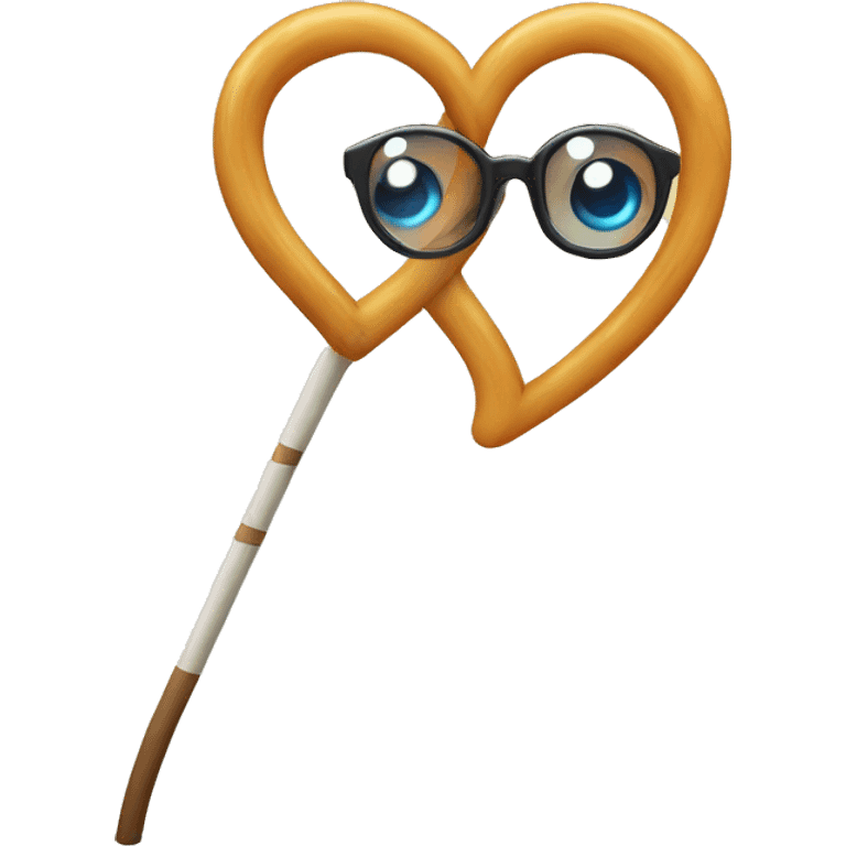 Cane con occhiali a forma di cuore  emoji