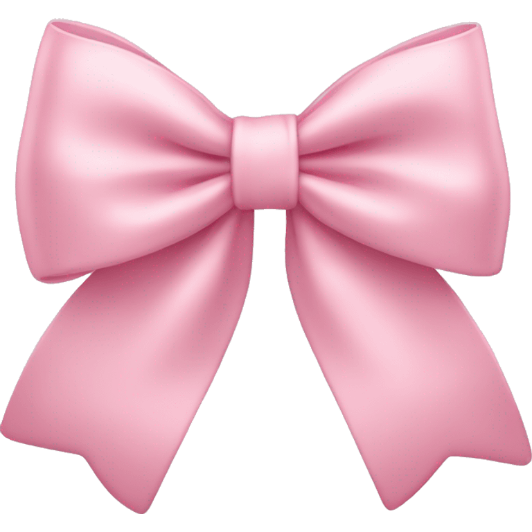 light pink bow on light pink bow emoji