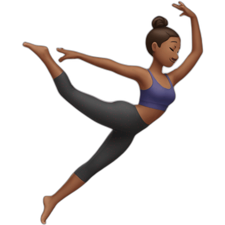 stretching girl emoji