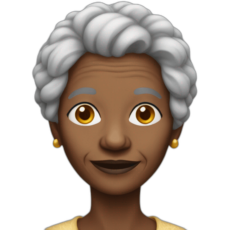 African elderly woman  emoji