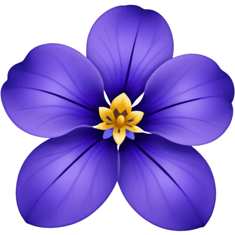 Blue violet flower emoji