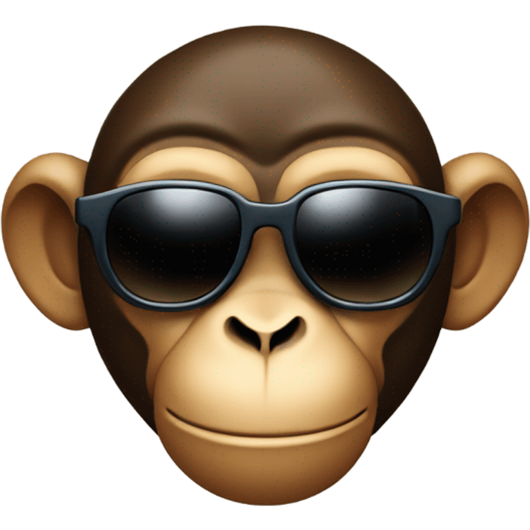 Monkey wearing sunglasses  emoji