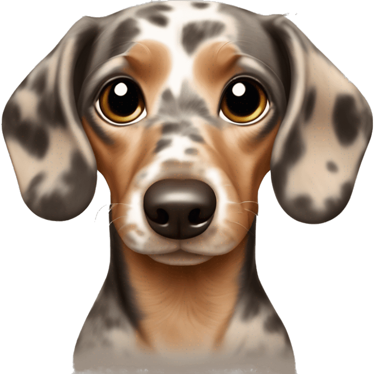 Tan merle mini dachshund emoji