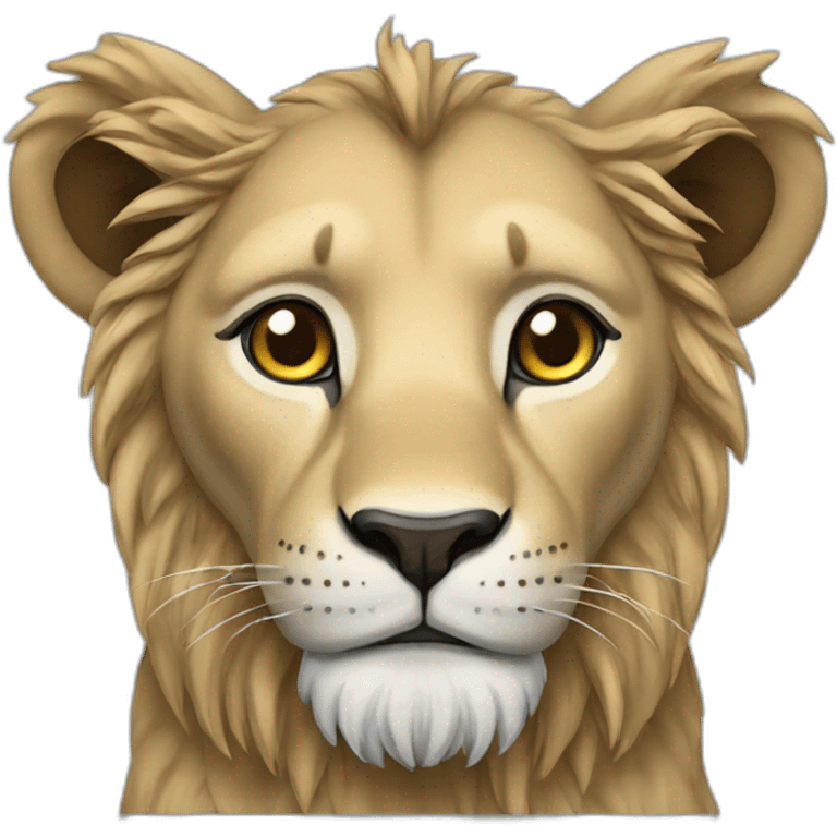 Lion bleu emoji