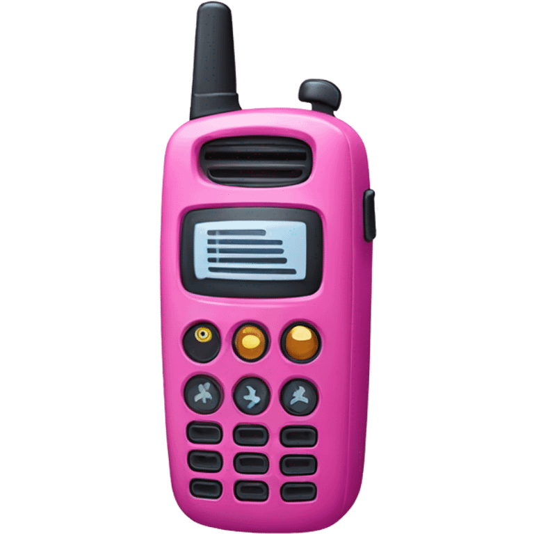 pink walkie talkie emoji