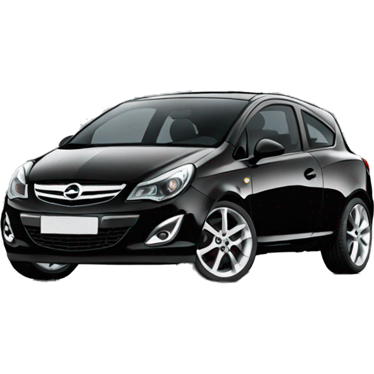 Car Opel corsa d black emoji