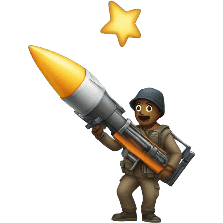 A normal with a rocket launcher  emoji