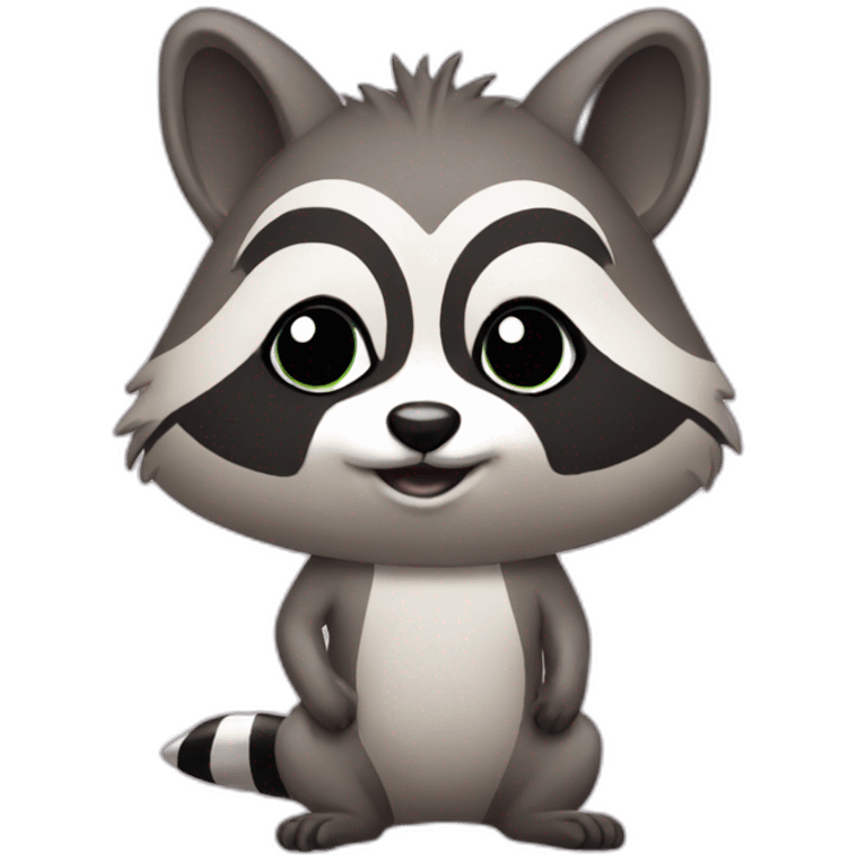 Raccon with bikini emoji