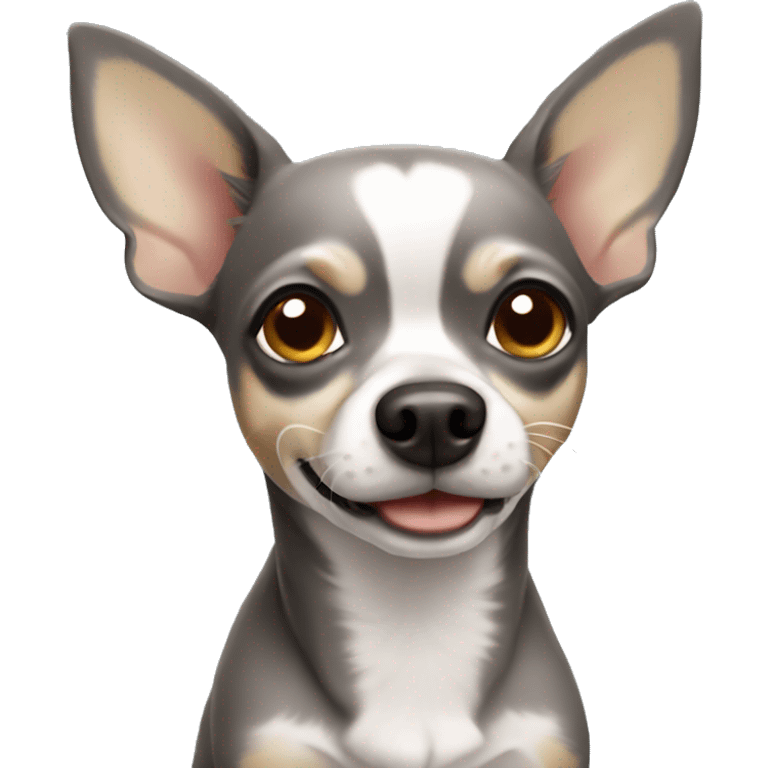 Chihuahua gray dog emoji