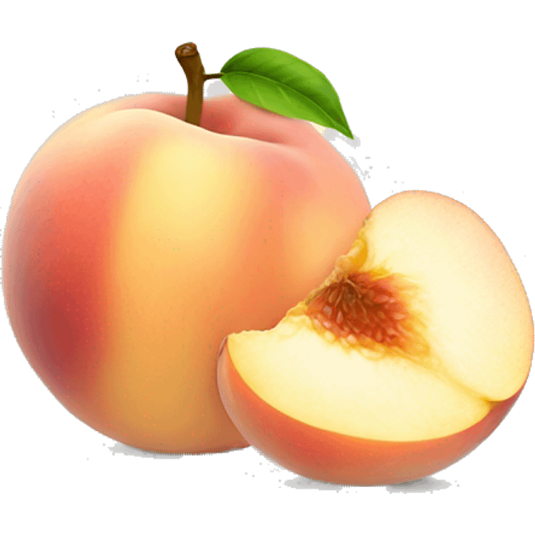 White peach emoji