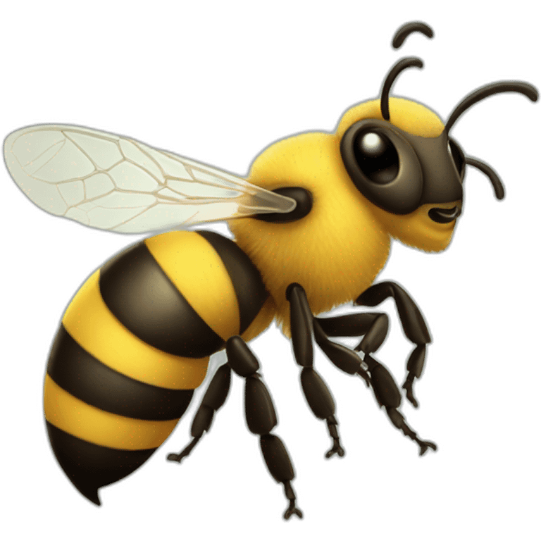 Handsome bee emoji