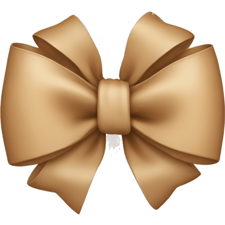 Tan bow emoji