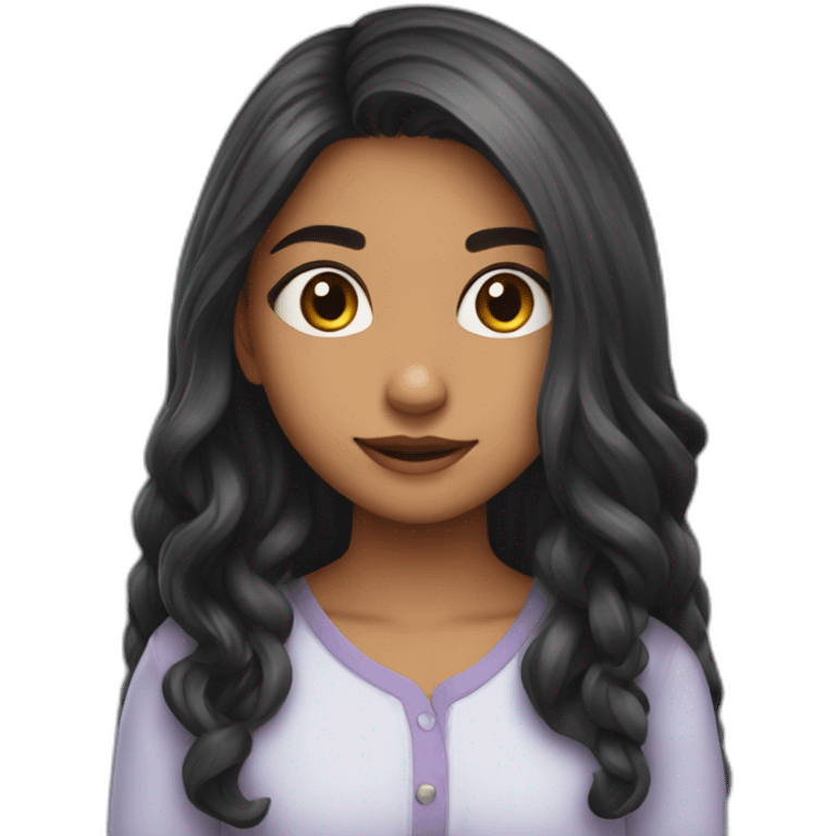 Cute girl,long hair  kritiy Shetty. emoji