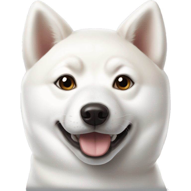 White shiba inu emoji