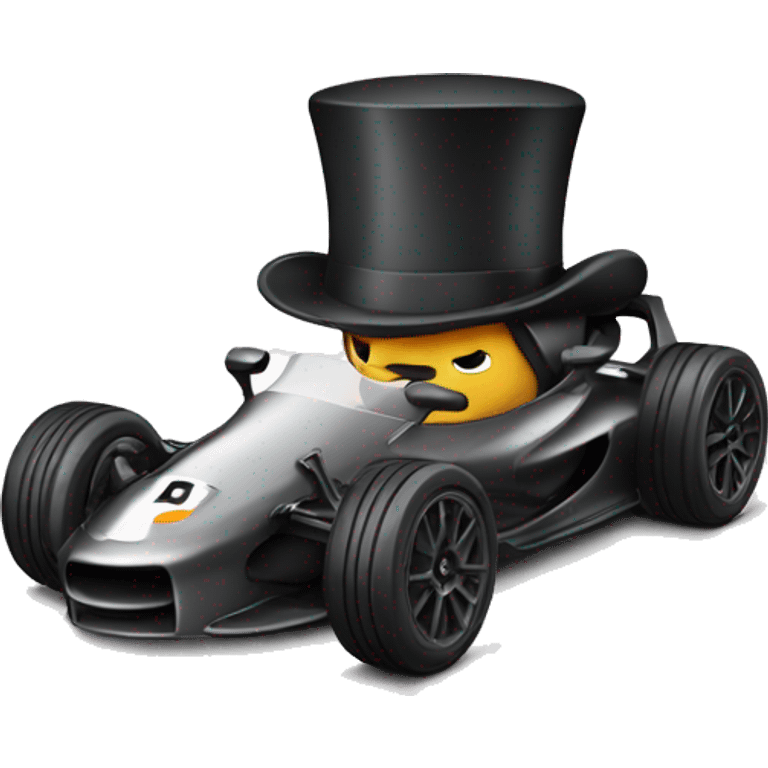 Mclaren with a tophat emoji