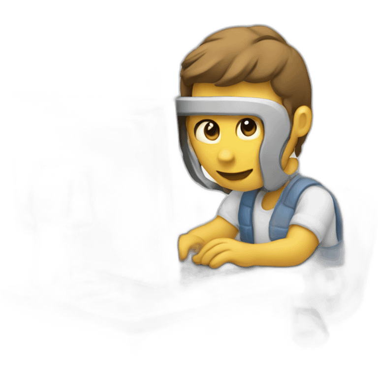 developer typing on computer emoji