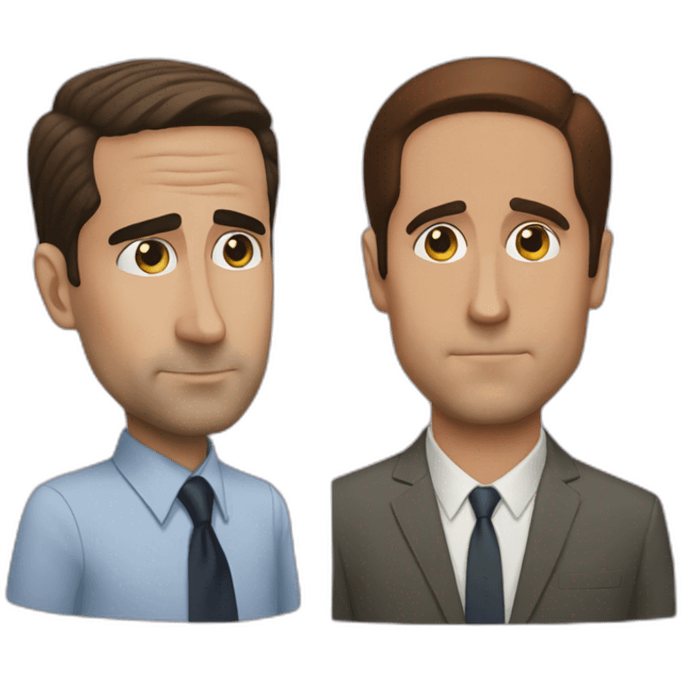 Michael scott and Toby emoji