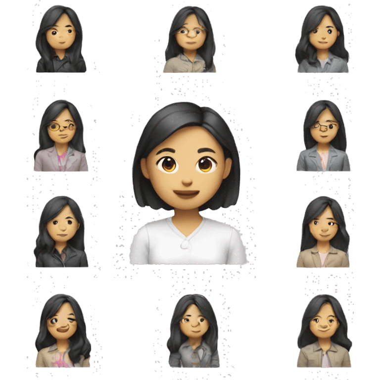 Asian Women Gen Z Product designer emoji