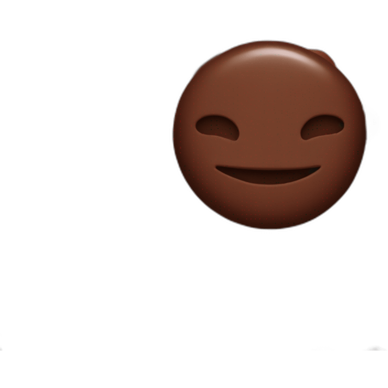 Chocolate smear on bed emoji