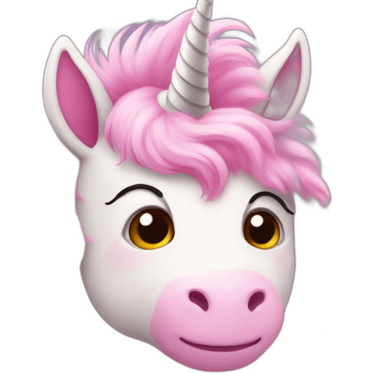 pink fluffy unicorn emoji