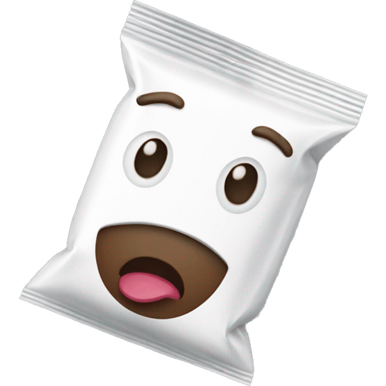 white candy packet emoji