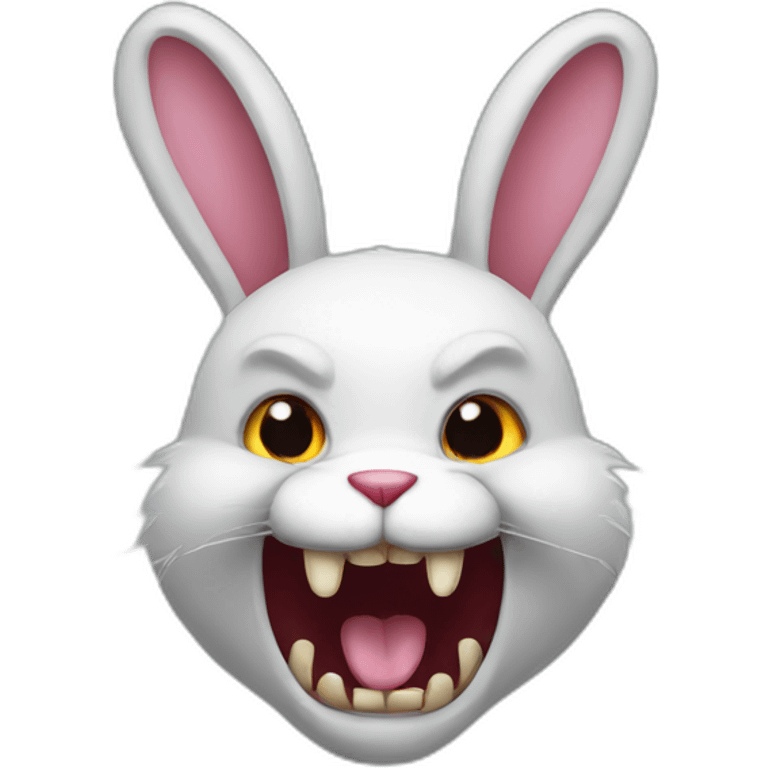 evil rabbit emoji