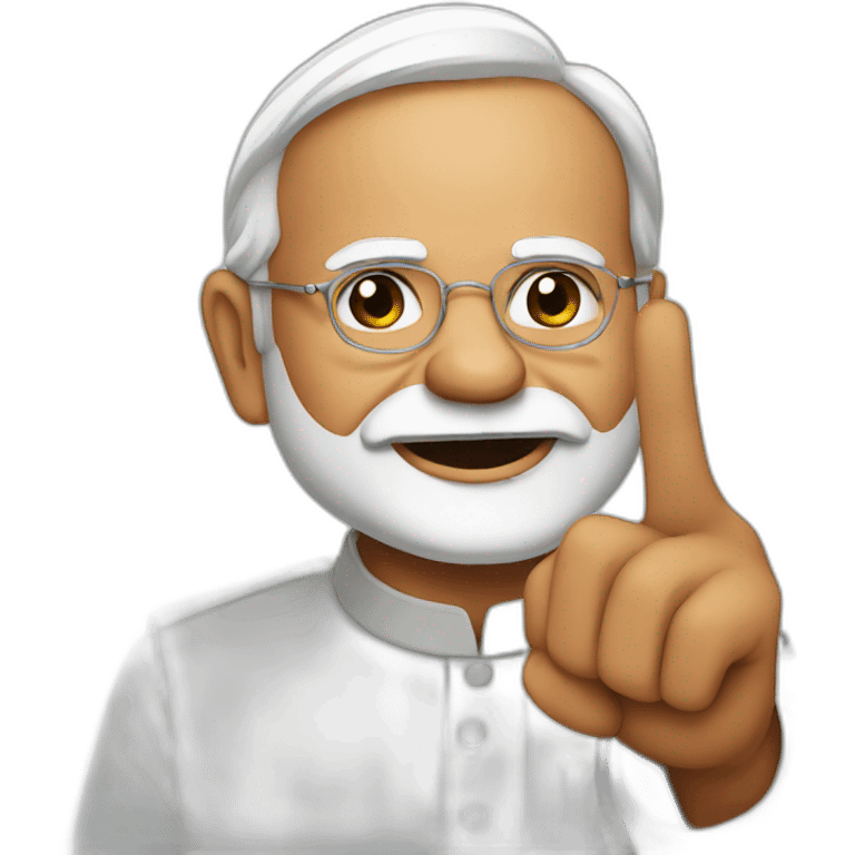 Modi pointing finger  emoji