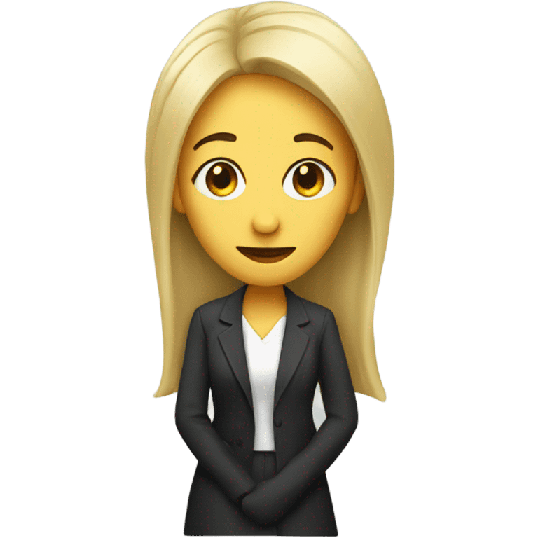 Woman with large nose emoji