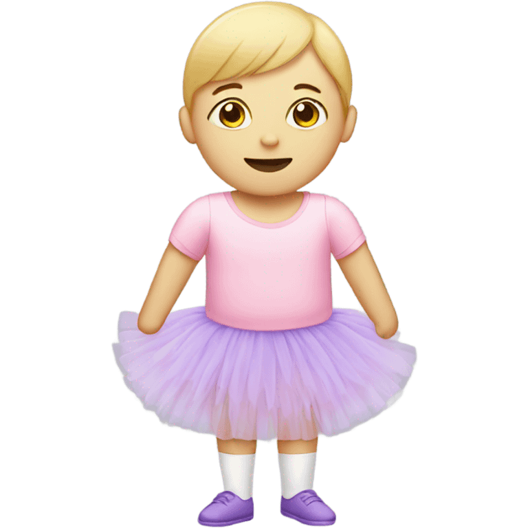 Person with Down syndrome and a tutu on emoji