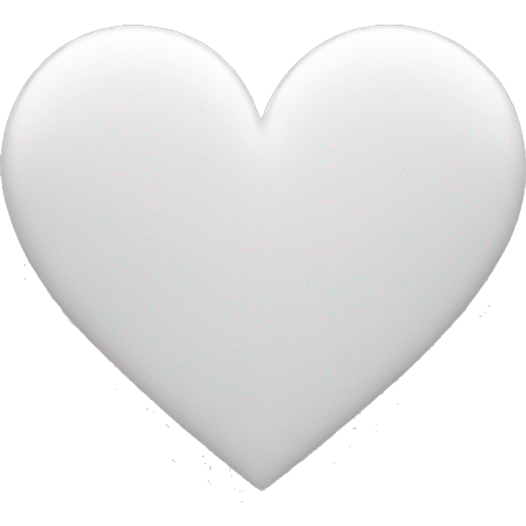 Heart white emoji