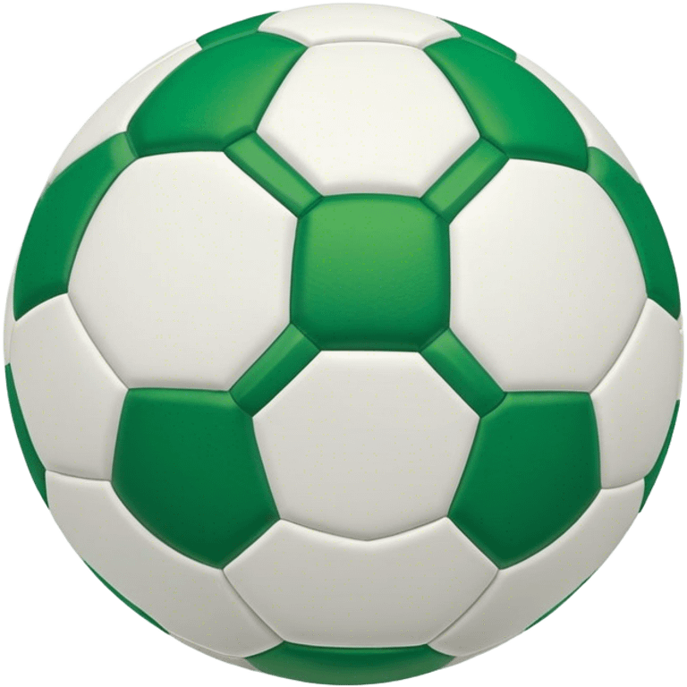 Cinematic Realistic image of a soccer ball with crisply detailed panel textures and precise stitching, set against a vibrant green pitch with dynamic natural lighting that highlights its athletic spirit emoji