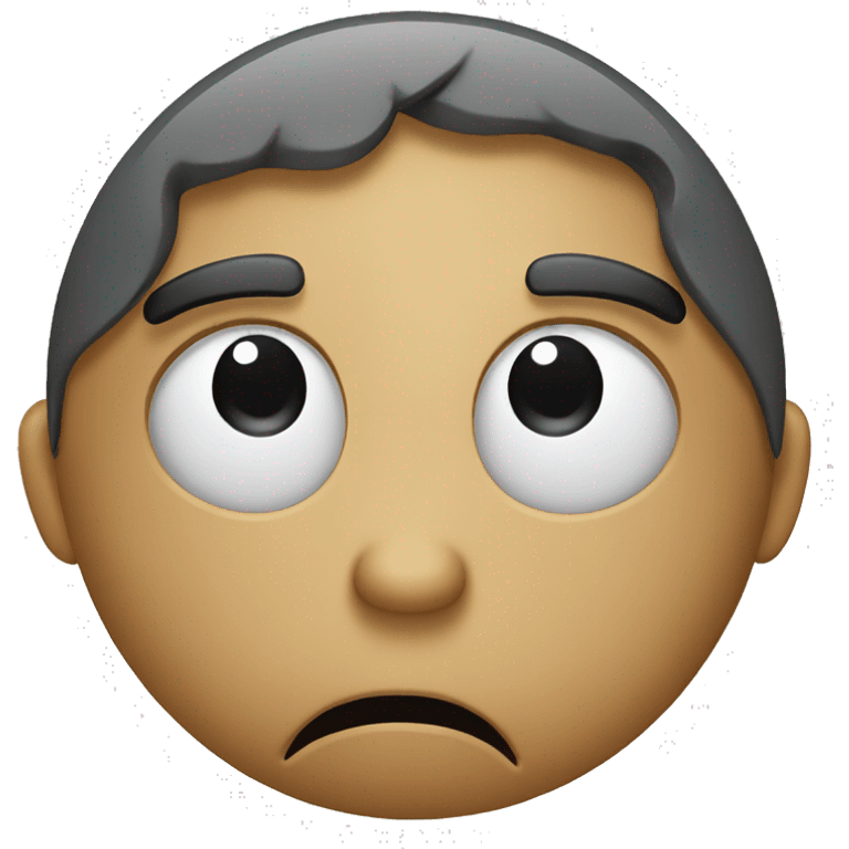 3d sad face emoji with a little tear emoji