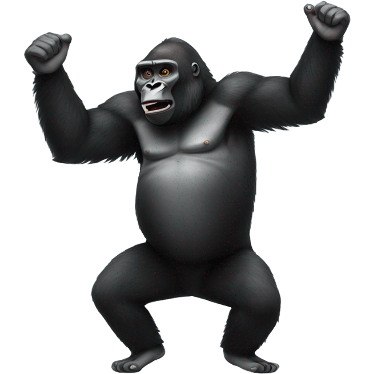 Gorilla dancing emoji