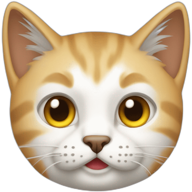 gato blanco asustado emoji