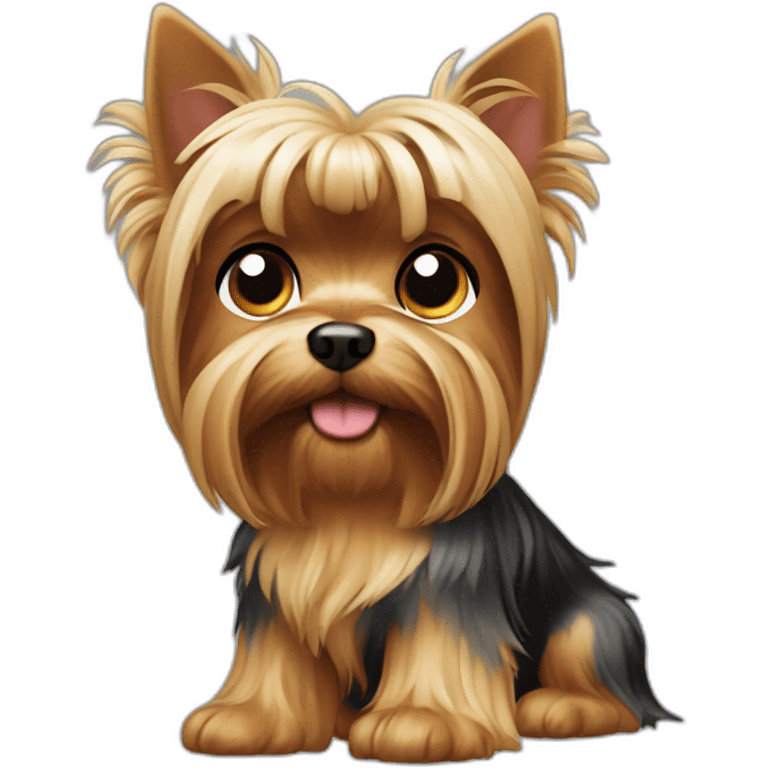 dog yorkshire terrier full body emoji